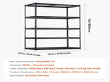 Storage Shelves, 1361 kg, 5 Tier Heavy Duty Garage Shelving, 609.6 x 1219.2 x 1828.8 mm Adjustable V952-LXLZLKHJ2448JA98TV0