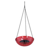 Hanging Solar Bird Bath Fountain Set 9.3in Diameter Bird Bath Bowl with Solar Powered Pump for V1294-YM0901-3111240295211
