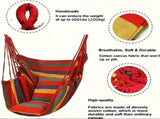 Colorful Striped Hammock Chair with Ropes and Storage Bag - Gery V888-ELOSUNG25077