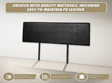 PU Leather Double Bed Headboard Bedhead - Black V63-768095