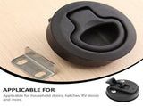 4Pcs Durable Flush Latches Black Keyed Locks for Motorhome and Household V1366-AZ2-W-21065