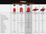 T-REX 80L Mobile Waste Oil Drainer Tank, Pneumatic, Telescopic, Extractor Probes, Workshop V219-VHWWODTR8MFA