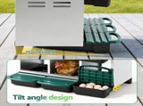 i.Pet Chicken Nesting Box Roll Away Metal Nesting Box Wall Mounted 6 Holes Green PET-CHICK-BOX-6H-GN