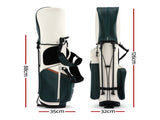 Everfit Golf Stand Bag Lightweight Carry Bag Dual Strap Club Divider GOLF-B-BAG-STAND-B-GN