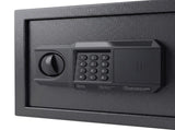 Levede Fireproof Safe Box with LED Light Alarm USB Steel for Home Use Black SAFE1008-AU
