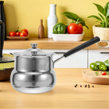 Stainless Steel Hand Drip Coffee Pot with Side Handle for Home Brewing and Heating V1366-AZ2-W-18218