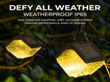 Solar Ice Brick Hanging Light with Auto Dusk-to-Dawn Sensor, IP65 Waterproof Outdoor Decorative V1341-ZY-5EXPT8DS-6PCS