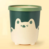 Trash Can Wastebasket Recycle Bin Cute Bear Pattern Large Capacity for Bathroom Bedroom Kitchen V1294-YM0716-3117220107211