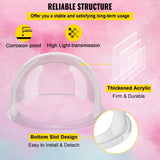 Candy Bubble Shield 20.5 Inch Clear Plastic Cotton Candy Cover for Commercial Candy Maker V952-MHTJGZ00000000001V0