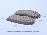 Gray Cooling Gel Seat Cushion - Breathable TPE Honeycomb Car and Office Chair Cushion with Zoned V888-ELOSUNG57596