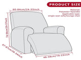 Recliner Anti Scratch Lazy Recliner Chair Protective Stretching Printed Reclining Chair V1107-102-26792-YEL-THREE-SEATER