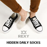 10X Small Daily No Show Sock - MULTI COLOUR	5X Rexy Daily No Show Ankle Socks Small Non-Slip Breath V274-GM-RXCNOS-S10-MUT