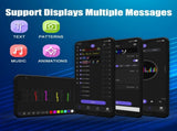 36"x 8" LED Sign,Programmable LED Sign,Flexible Scrolling LED Message Display,Bluetooth APP,DIY V1107-CS-FNECN34