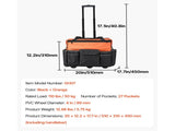 Rolling Tool Bag, 110 lbs Load Capacity, 27 Pockets Heavy Duty Roller Tool Bag on Wheels, Adjustable V952-GLGJD20YC16849CWN001V0