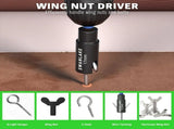SWANLAKE 41Pcs 1/4" Magnetic Nut Driver Set SAE Metric Adapter Kit with Case V465-66172