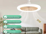Fan Lamp Dining Room Living Room Bedroom Mute Ceiling Model Ceiling Fan Light Three Wind Speed Home V1294-YM0901-L6805Y-3