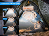 Outdoor Camping Fan with LED Lights, 20000mAh Rechargeable Battery Operated Oscillating Fan, V1294-YM0901-LB0336