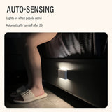 White Black Smart Sensor Night Light USB Charging Night Light Automatic Night Light Ambient V1347-124-BLA-80895