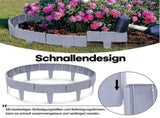 Garden Fence Border Plastic Stone Effect Flowerbed Grass Lawn Plant Decorative Edging Panels 20PCS V1294-YM0717-3111220224913