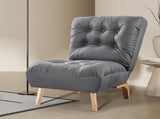 Levede Accent Chair Sofa Recliner Adjustable Grey AC1001-DG_NZ