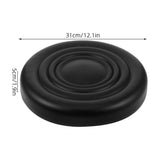 Black Round Stool Cushion Pad Replacement, Ergonomic Padded Seat Cover for Bar Stools, Kitchen V1366-AZ2-W-18753
