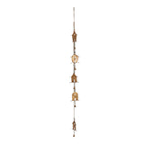 Handcrafted Houses w Bells Hanging Mobile 145cm V637-56302HSE
