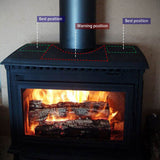 5 Blades Stove Fan Heat Powered Fireplace Accessory Wood Burning Stove Fan V201-W12898856
