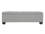 Artiss Storage Ottoman Blanket Box 97cm Linen Light Grey OTM-L2-LINEN-LI-GY