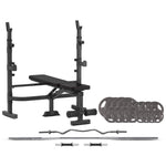 CORTEX MF4000 Bench Press with 90kg Standard Tri-Grip Weight and Bar Set V420-BENCHMF4000-A