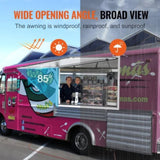 VEVOR Concession Window 91x91cm, Aluminum Alloy Food Truck Service Window with Awning Door & Drag V952-FWCK36X36INC0H2VGV0