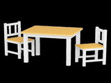 Bopeep Kids Table and Chairs Set Wooden 3PCS Study Play KD1173