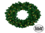 Christabelle 61cm Chadwick Christmas Wreath with LED Lights Front Door Decoration Ornament OPCG61