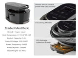 Hoper Layer Multi-functional 2 in 1 air fryer & smokeless BBQ grill KZ-50 V940-KZ-50