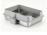 i.Pet XXL Cat Litter Box Stainless Steel Jumbo Semi-Enclosed Pet Kitty Toilet Grey PET-CLB-STL-XXL-LTGR