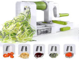4-Blade Vegetable Spiralizer - Foldable Slicer for Zucchini & Veggie Pasta V1263-JX-3445