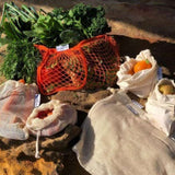 Market Day Shopping Bundle | 6 Produce Bags | Mesh Shopping Tote V573-MDSBUND
