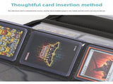 Premium Toploader Binder 9 Pocket 216 Capacity Trading Card Album Zippered PU Leather Storage Holder V888-ELOSUNG41407