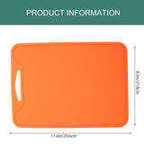 Orange Silicone Cutting Board Non Skid Foldable Kitchen Vegetable Meat Chopping Mat V1192-AZ-W-31376