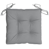 Chair Cushions 6 Pcs Grey 40x40x7 Cm Fabric 43_314865