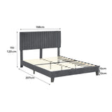 Levede Bed Frame Queen Size Mattress Grey BF1046-Q-GY