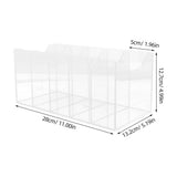 Clear Acrylic Organizer, 5 Compartments, Closet Use, Ideal for Belts and Accessories, Sleek Design V1369-AZ3-W-17181