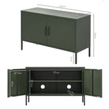 Artiss Buffet Sideboard Metal Cabinet - BASE Green AI-LOCKER-LD-GN