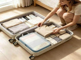 4 Pack Color Nylon Travel Packing Cubes Compression Clothing Storage Pouches See Through Carry V1369-AZ3-W-14670