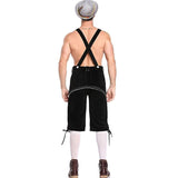 Men's Lederhosen - Genuine Leather, Authentic German Lederhosen for Men, Oktoberfest Outfit V1237-ZY-203-3408