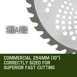 MTM 5x Carbide Tipped 40 Tooth Brush Cutter Blade Whipper Snipper Brushcutter V219-PLTBLDBMRA405