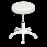 Levede 4x Rolling Bar Stool Swivel Salon SPA Chair Beige BR1065-BGX4