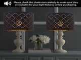 2pcs Lamp Shades,Drum Lampshades V1192-AZ-W-28701