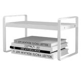 Desktop Bookshelf Organizer Desktop Organizer Office Storage Rack Warm White Simple Style V1294-YM0521-3117220297011