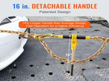 Ratchet Chain Binder 2PCS, 0.9-1.2 cm Heavy Duty Load Binders, with G80 Chains 5443 kg Secure Load V952-DLTJLLJQTYCBBHNAQV0