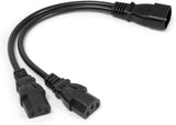 2Pack UPS Server Y Splitter C14 to 2 x C13 Power Adapter Cable Cord V1259-DP01-A-574